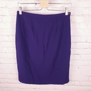 Elie Tahari Royal Purple Pencil Skirt